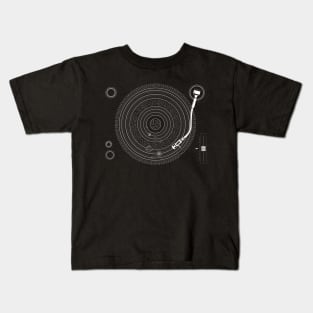Solar System Turntable Kids T-Shirt